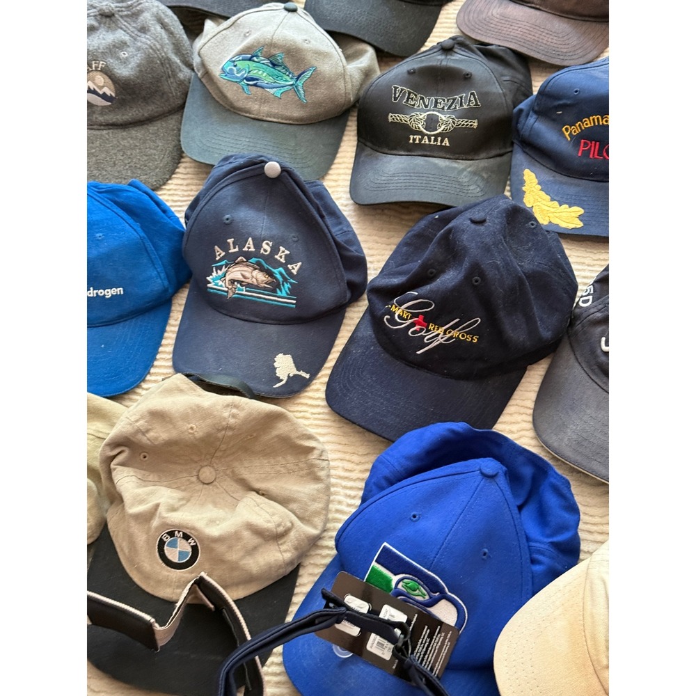 Mixed Hat Lot 20pc Nike Titleist BMW Under Armour TaylorMade Visors Beanie Caps - Picture 8 of 12